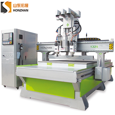  HZ-ATC1325P Double Heads ATC CNC Router with Boring Head (Drilling bank)