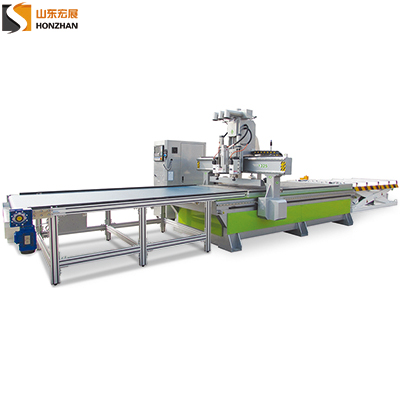  HZ-ATC1325PD Double Spindle Pneumatic ATC CNC Router with 5+4 Vertical Drilling Bank