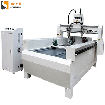  HZ-R1318 One Head Two Spindles Cylindrical Four-Axis CNC Router With Rotary Attachments