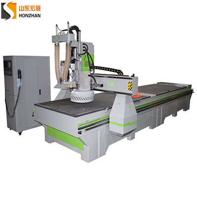  HZ-ATC1325D Boring Head ATC CNC Router with Double Vacuum Tables Stations